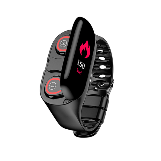 Smart Bracelet Band With Earphone Earbuds (2 In 1)