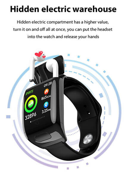 TWS 2in1 Smart Watch(1.3inch IPS screen)