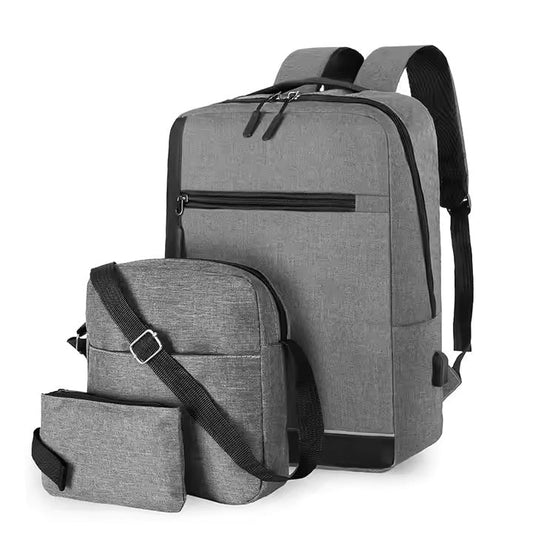 Unisex Luxury Laptop Backpack (3pcs)