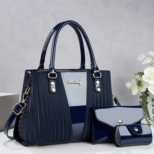 Portable  Handbag with Zipper Closure Women Bag